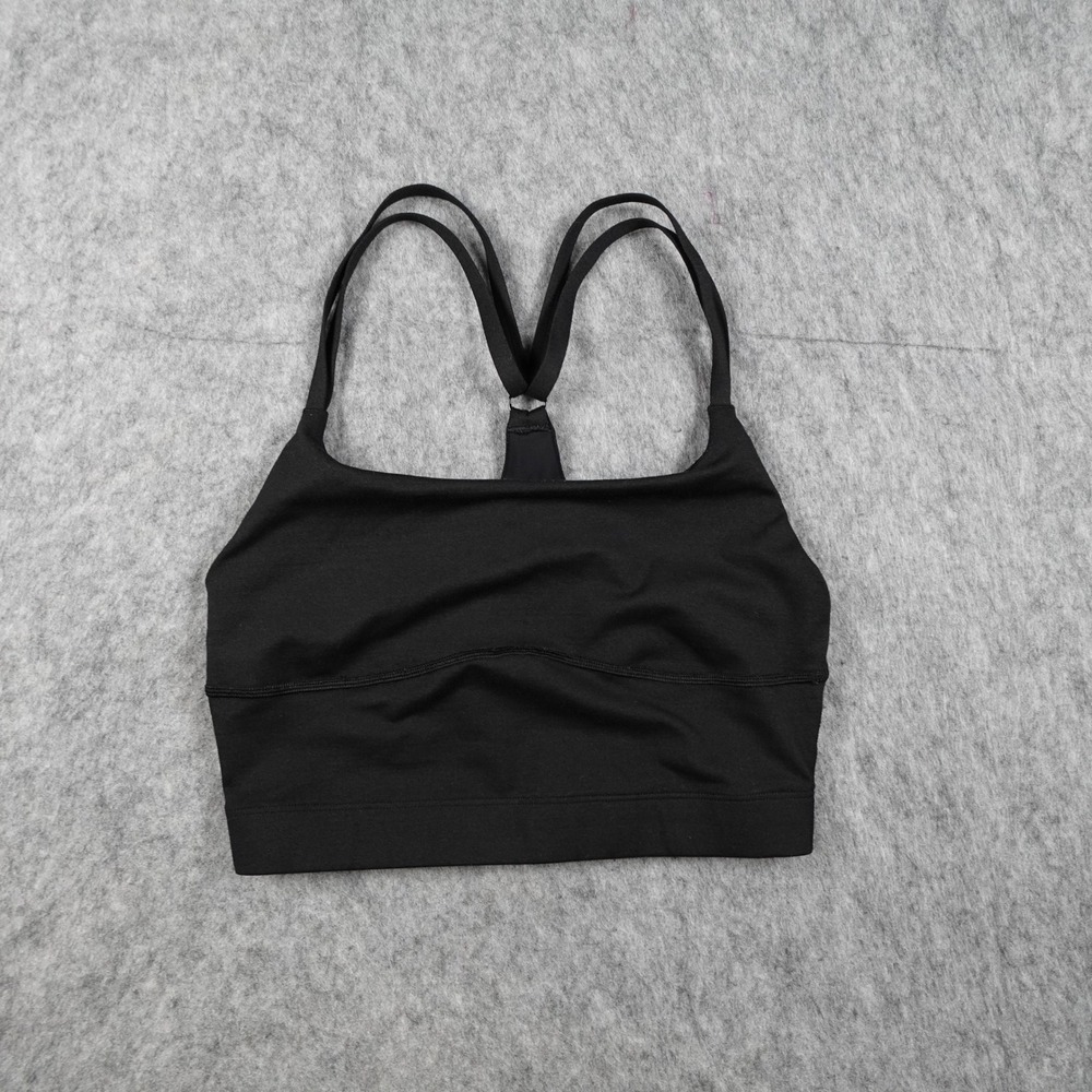 Outdoor Voices Bra Women Extra Small Black Strappy Racerback Active Yoga Sport